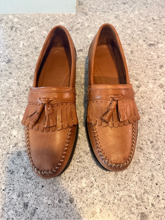 G.H. Bass & Co. Cognac Brown Leather Tassel Loafers main image 7